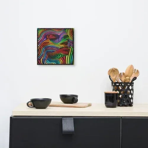 10x10 Canvas | Abstract Woman Wall Art from Dip n' Design