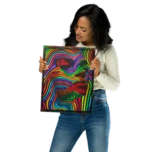 11x14 Metal | Abstract Woman Wall Art from Dip n' Design