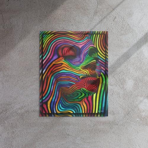 16x20 Metal | Abstract Woman Wall Art from Dip n' Design