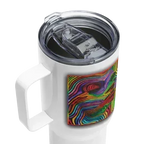 25oz Abstract Woman Travel Mug - Dip n' Design