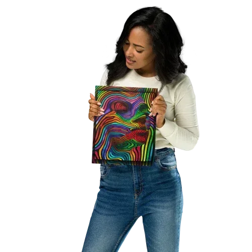 8x10 Metal | Abstract Woman Wall Art from Dip n' Design