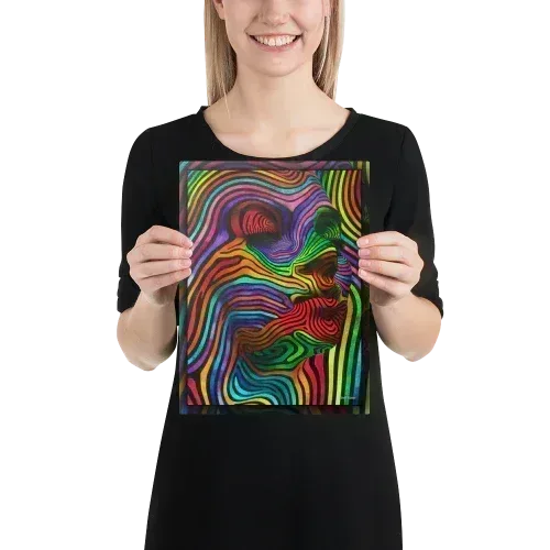 9x12 Canvas | Abstract Woman Wall Art from Dip n' Design