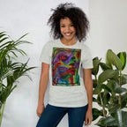 Abstract Woman Athletic Heather Unisex T-Shirt - Dip n'Design