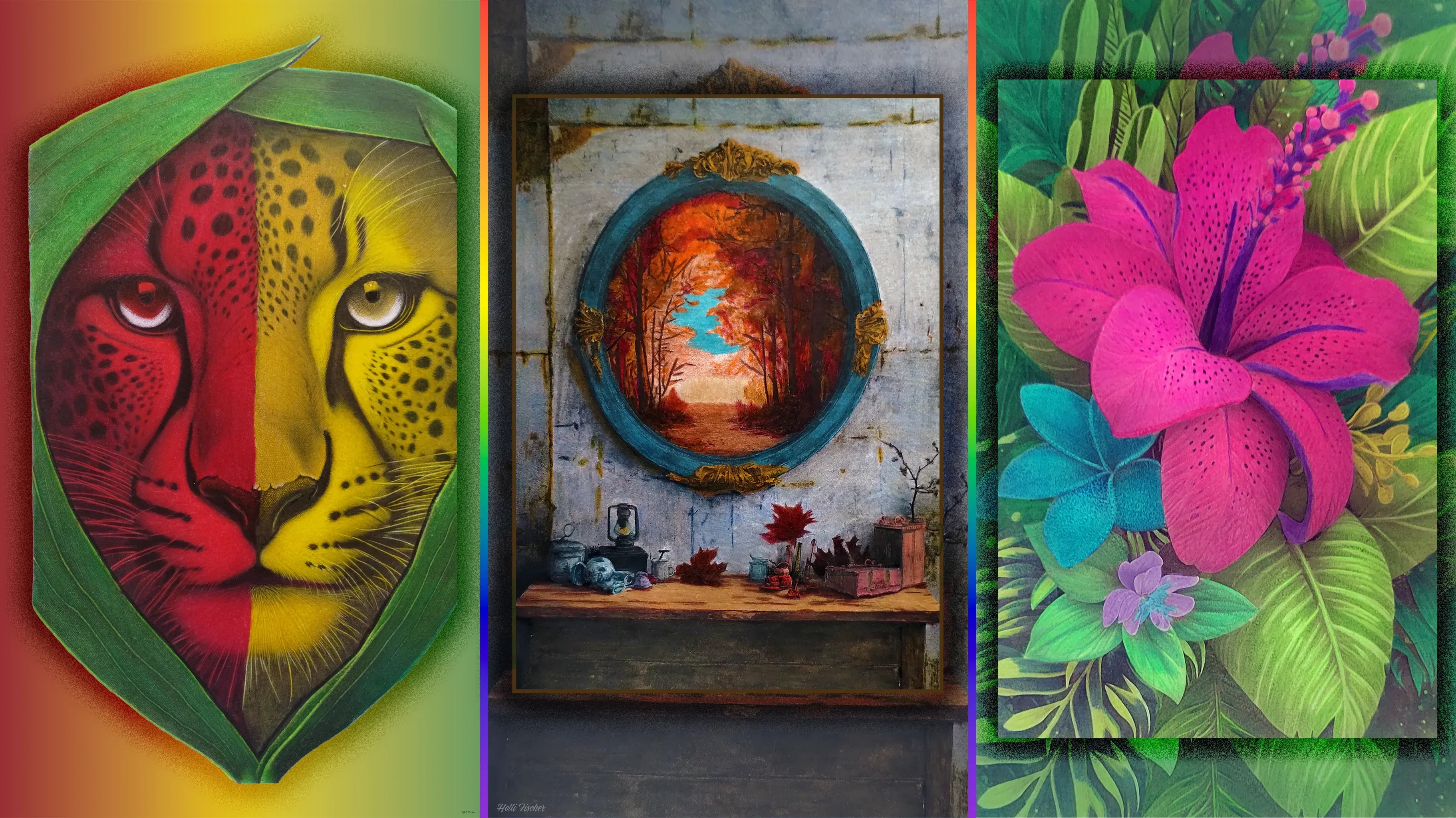 Dip n' Dsign's Live More Colorfully Home Page Section