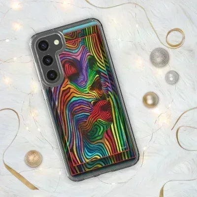 Abstract Woman Samsung© Galaxy S23 Plus Clear Phone Case - Dip n' Design