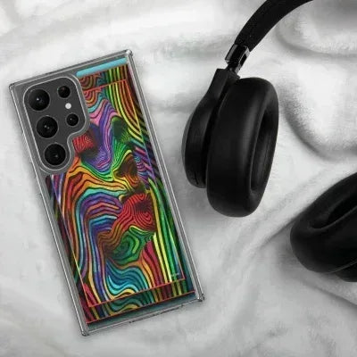 Abstract Woman Samsung© Galaxy S23 Ultra Clear Phone Case - Dip n' Design