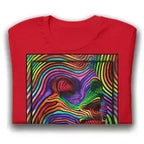 Abstract Woman Red Unisex T-Shirt - Dip n'Design