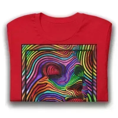 Abstract Woman Red Unisex T-Shirt - Dip n'Design