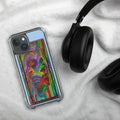 iPhone© 15 Clear Phone Case - Abstrac Woman - Dip n' Design