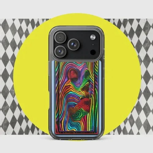 iPhone© 17 Pro Clear Phone Case - Abstrac Woman - Dip n' Design
