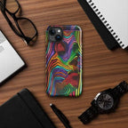 iPhone© 15 Glossy Tough Phone Case - Abstrac Woman - Dip n' Design