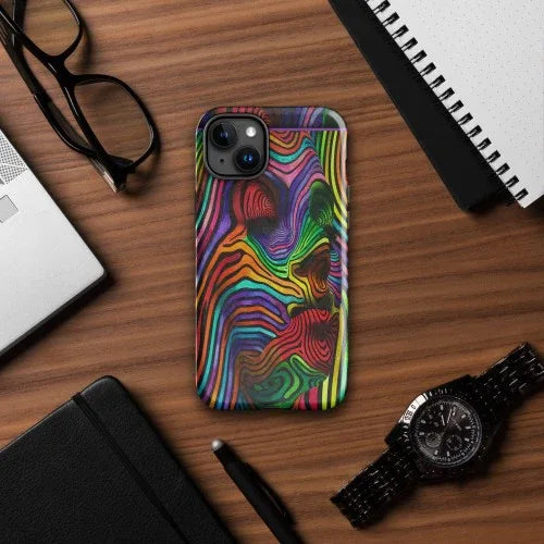 iPhone© 15 Glossy Tough Phone Case - Abstrac Woman - Dip n' Design