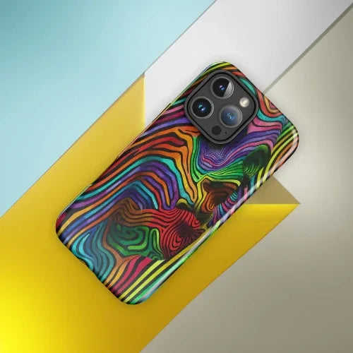 iPhone© 16 Pro Max Glossy Tough Phone Case - Abstrac Woman - Dip n' Design